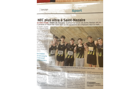 Passage dans le journal pour nos demi-fondeurs